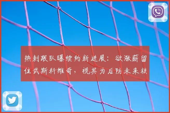 热刺跟队曝续约新进展:欲涨薪留住武斯科维奇,视其为后防未来核心